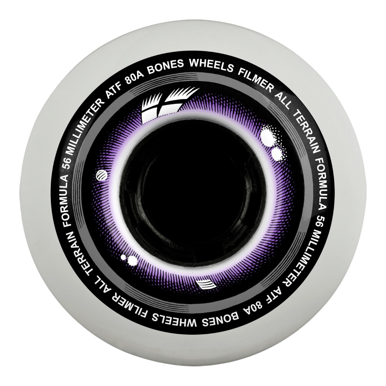 BONES Wheels ATF Skateboard Wheels Filmer 56mm 80A 4-Pack
