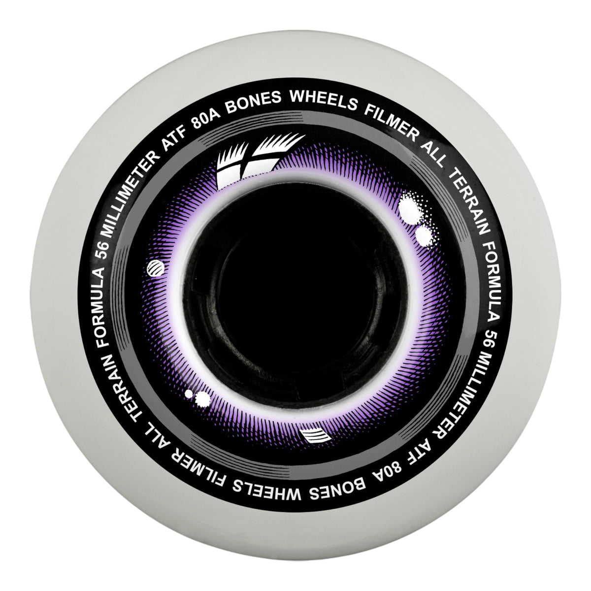 BONES Wheels ATF Skateboard Wheels Filmer 60mm 80A 4-Pack