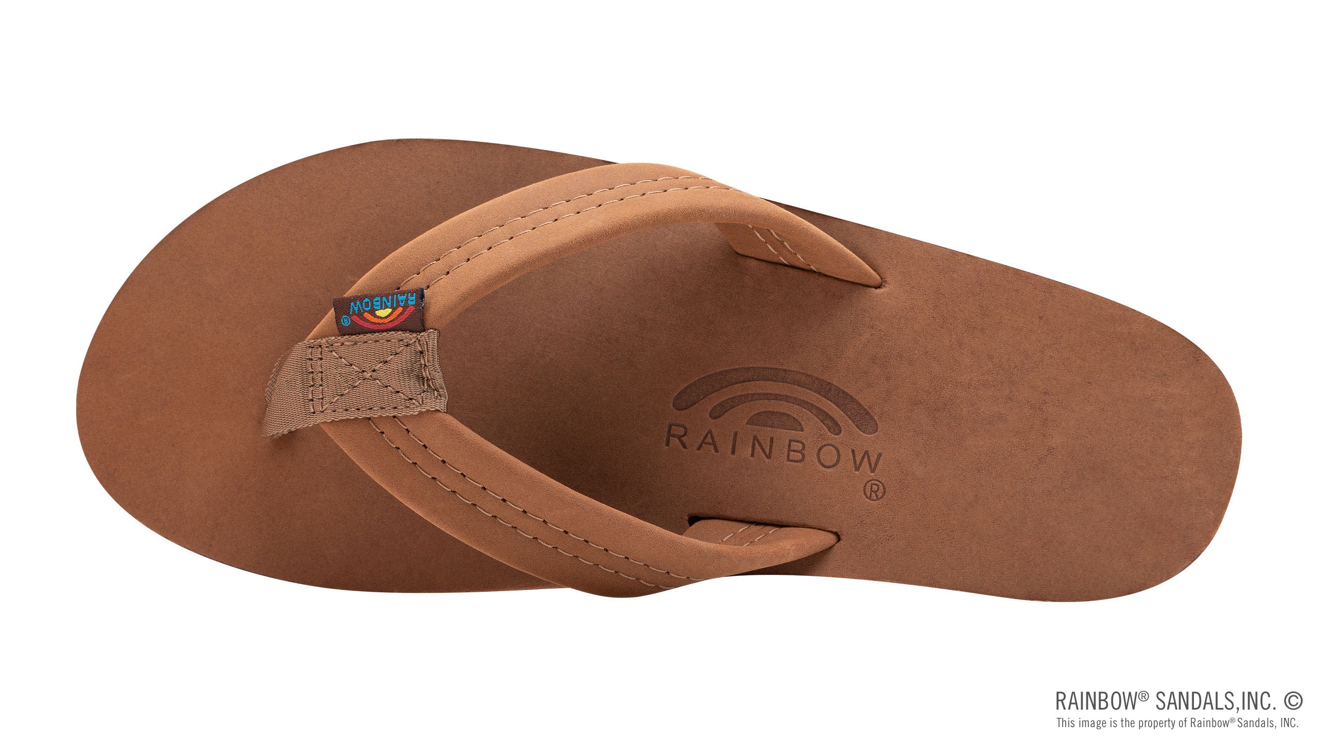 Rainbow Sandals Men's Double Layer Premier Leather w/Arch Support and 1" Strap - Black - Seaside Surf Shop 