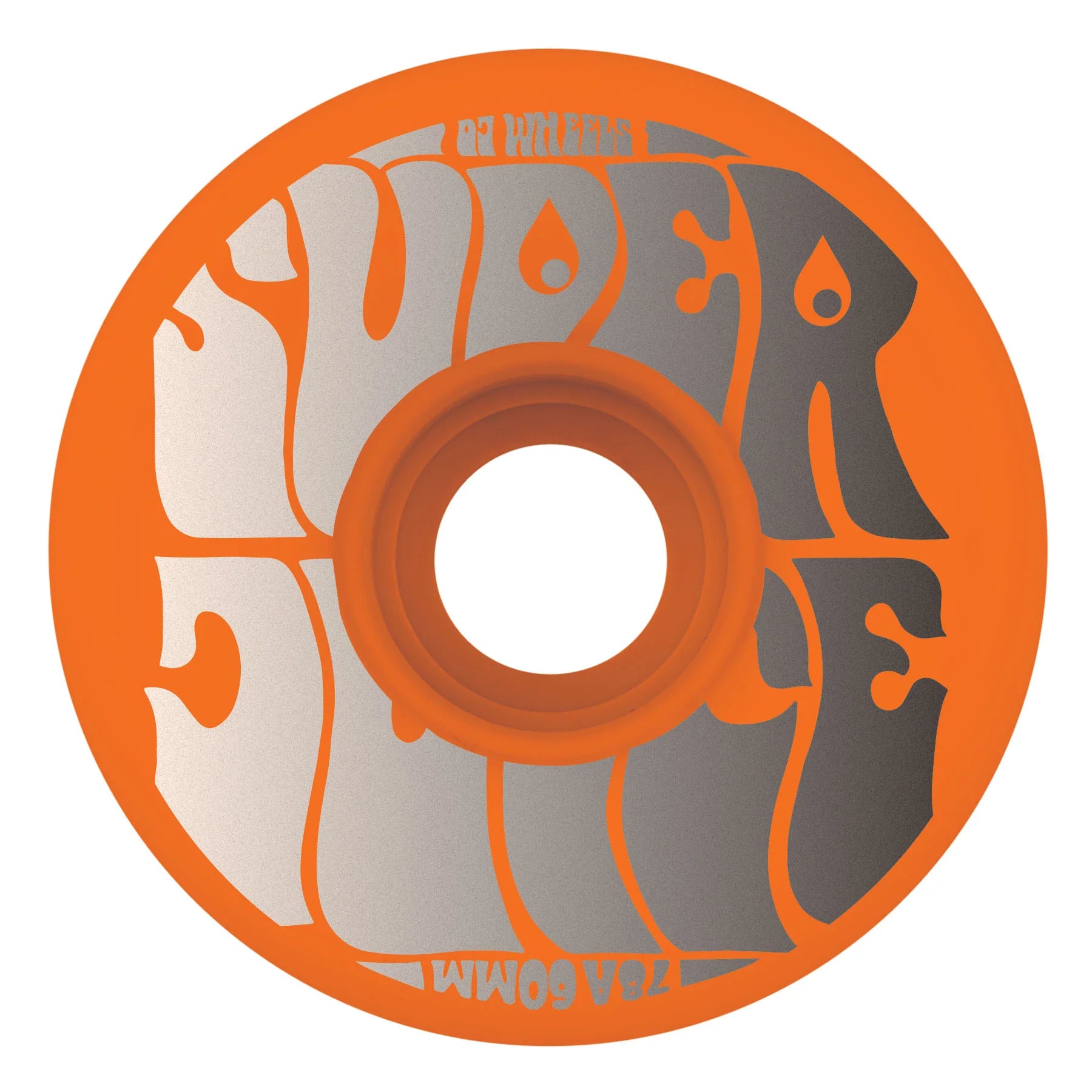 OJ Skateboard Wheels 60mm Super Juice Neon Orange 78a