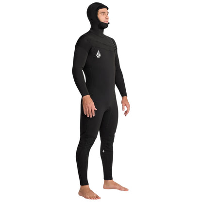 Volcom Modulator 4/3mm Hooded Chest Zip Wetsuit - Black