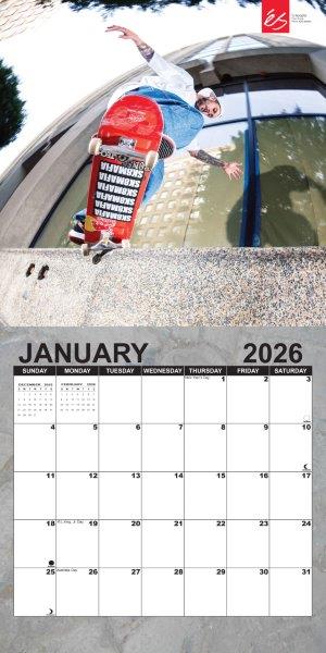 SKATEboarding 2026 Calendar