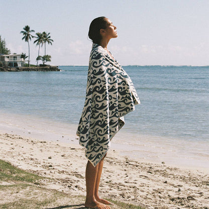 Bailey Woven Towel - Salt Water | Bailey Elder x Slowtide