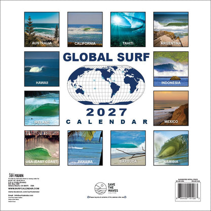 Global Surf Save the Waves Coalition 2027 Surfing Calendar