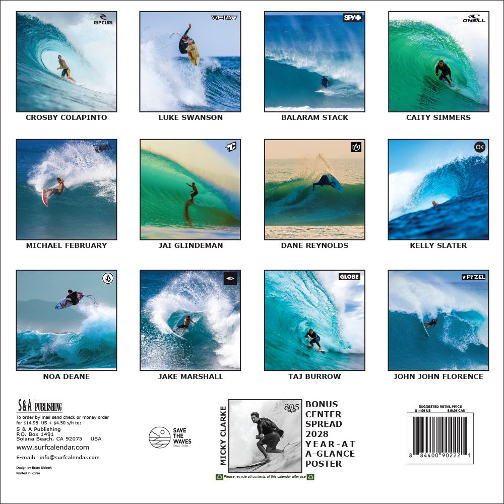 Pro Surf 2027 Surfing Calendar