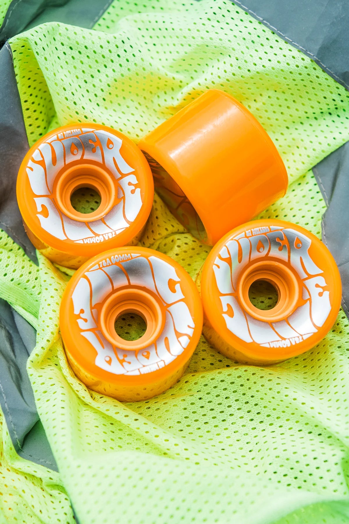 OJ Skateboard Wheels 60mm Super Juice Neon Orange 78a