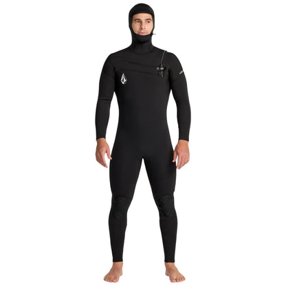 Volcom Modulator 4/3mm Hooded Chest Zip Wetsuit - Black