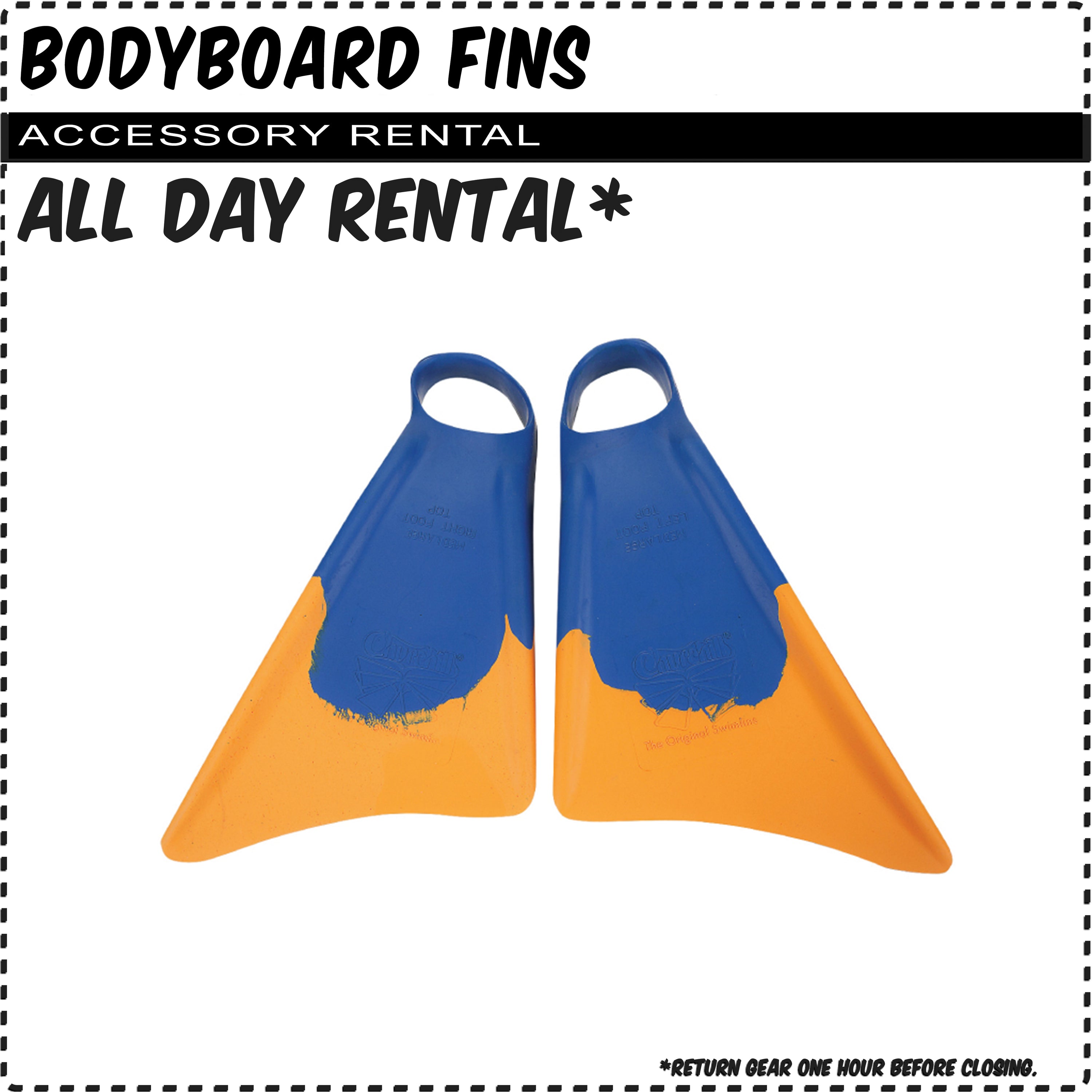 Bodyboard Fins Accessory Rentals