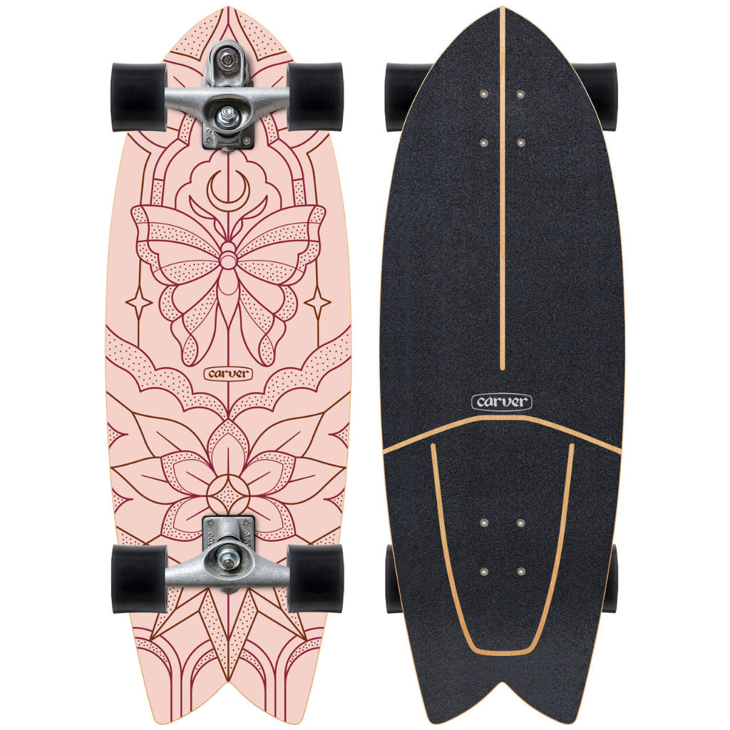Carver Skateboards Mariposa Surfskate Complete C7 Raw  - 29.25&quot;
