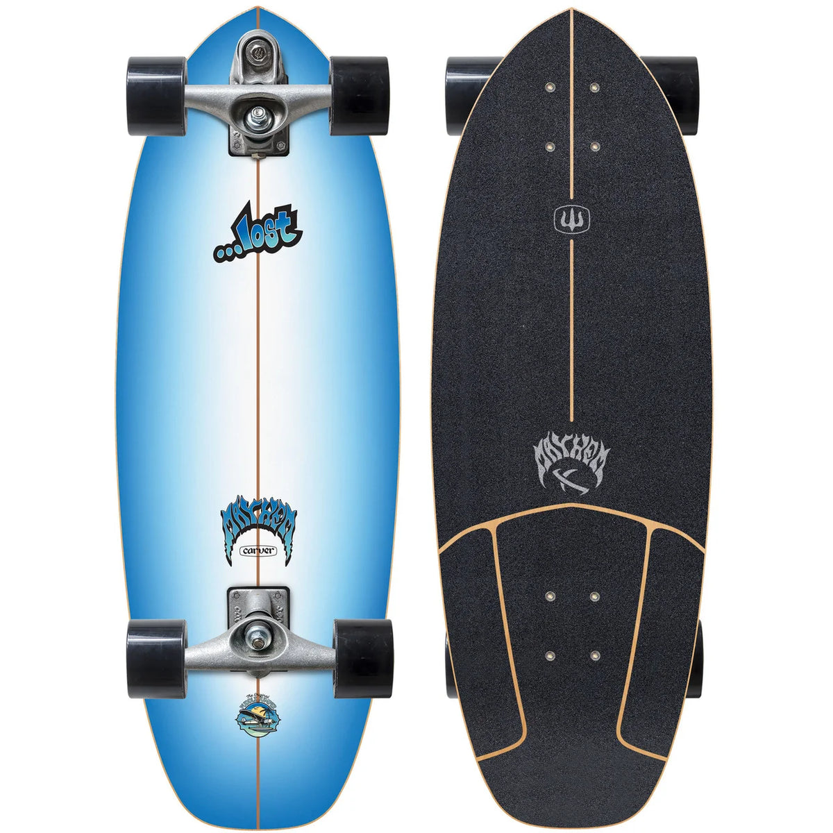 Carver Skateboards x LOST Carver C7 Raw Puddle Jumper Surfskate Complete - 30.5"