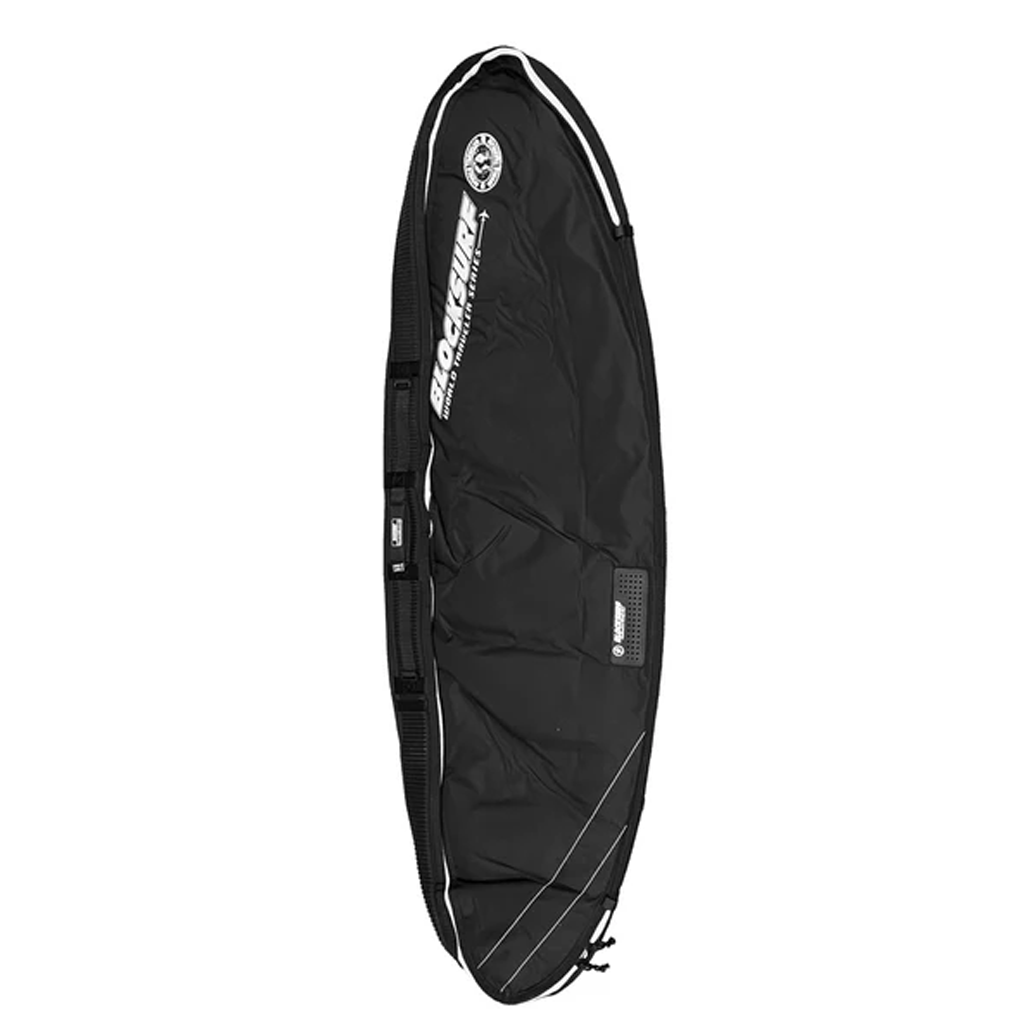 Blocksurf Double Compact Coffin Shortboard Bags - Black/Silver