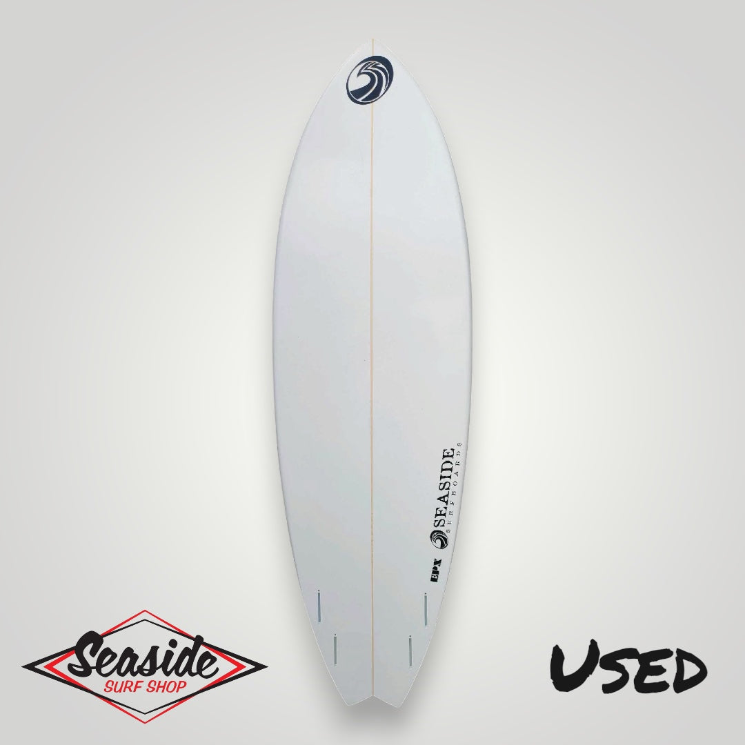 USED Seaside Surf Shop Quad Fish Surfboard - 6&