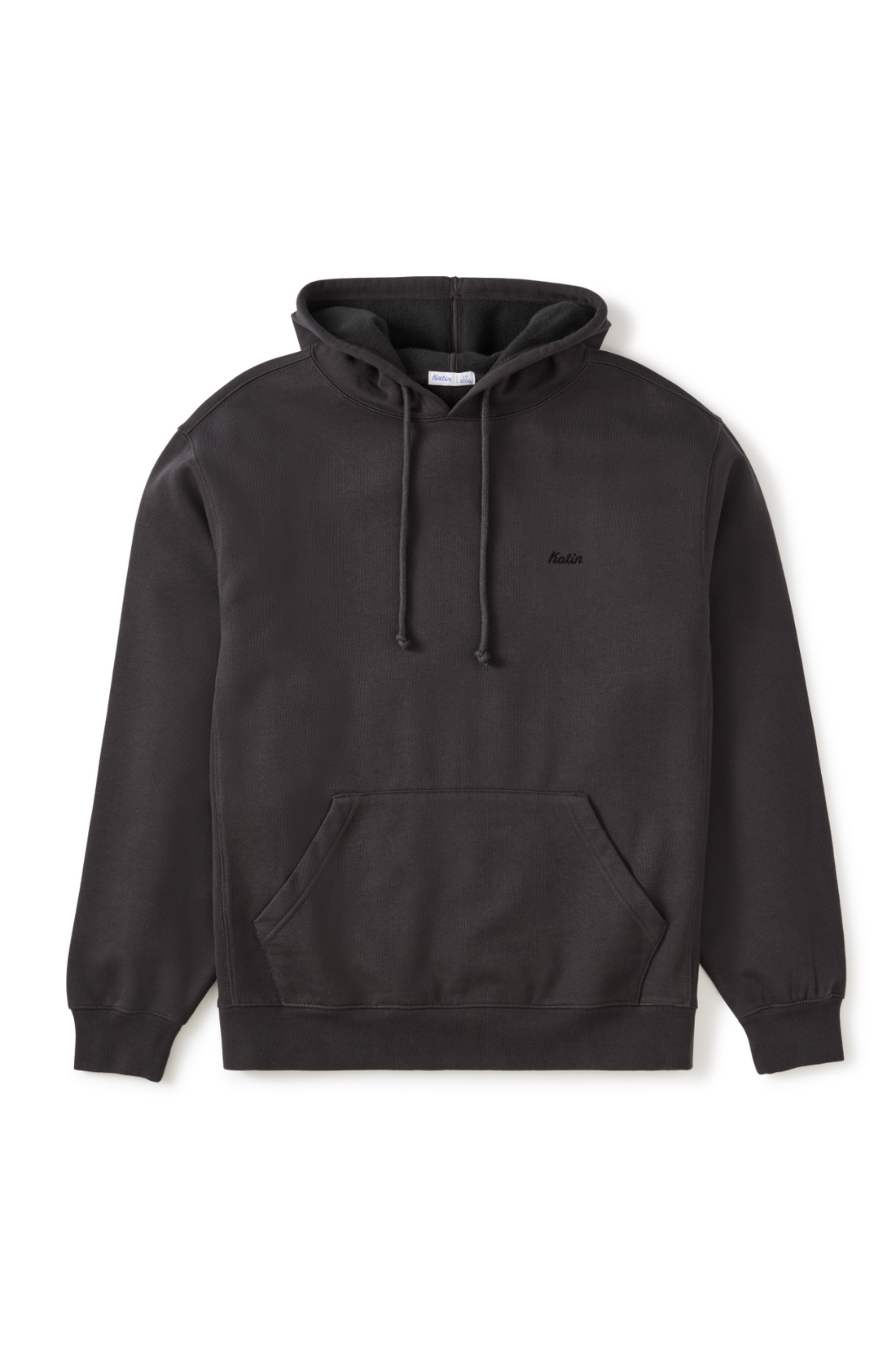 Embroidered Hood Fleece - Black Wash