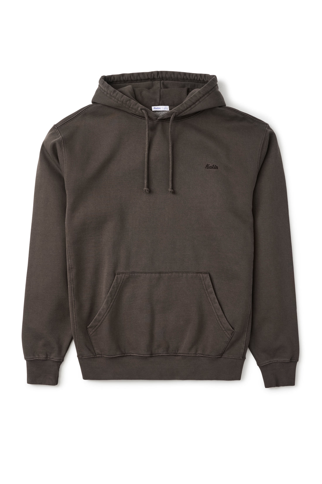 Embroidered Hood Fleece - Lead Vintage Wash