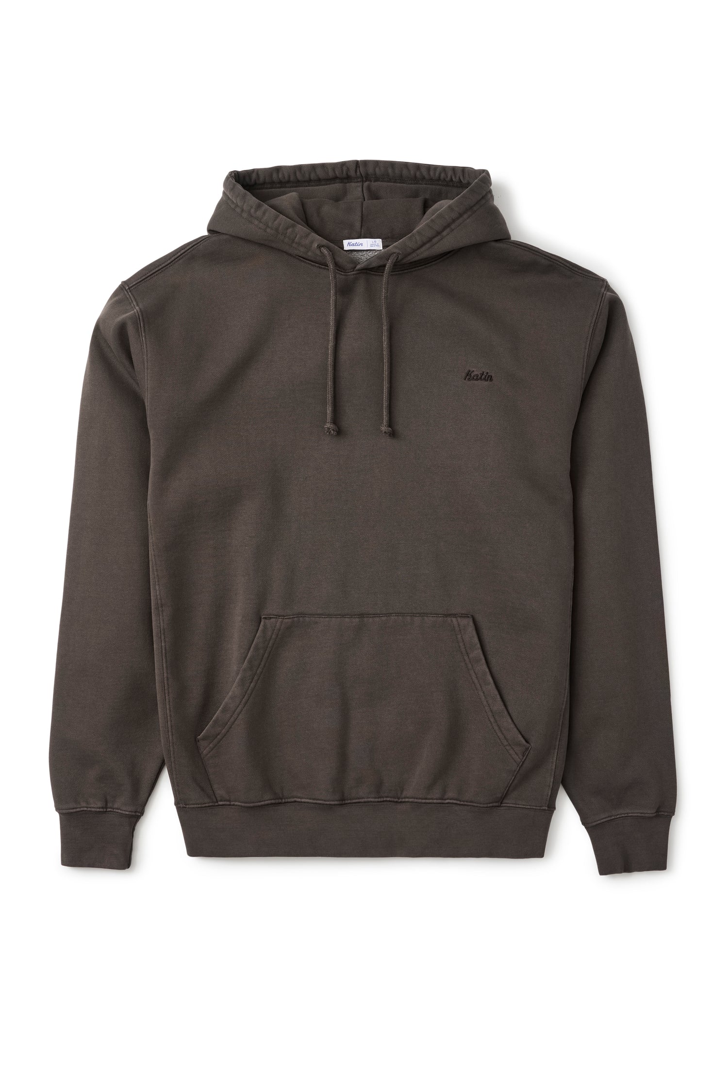 Embroidered Hood Fleece - Lead Vintage Wash