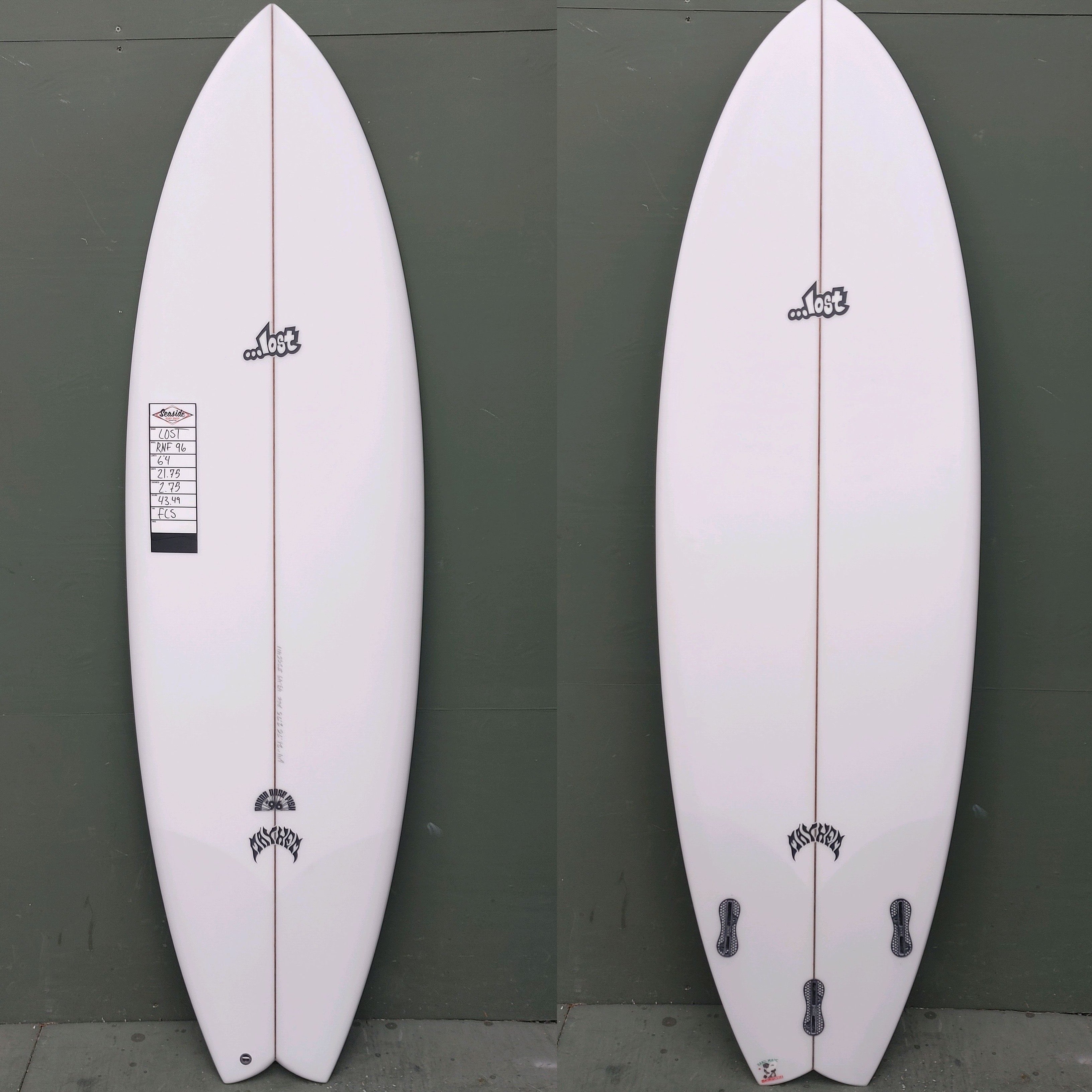 Lost Surfboards - 6'4" RNF 96 Surfboard - Seaside Surf Shop 