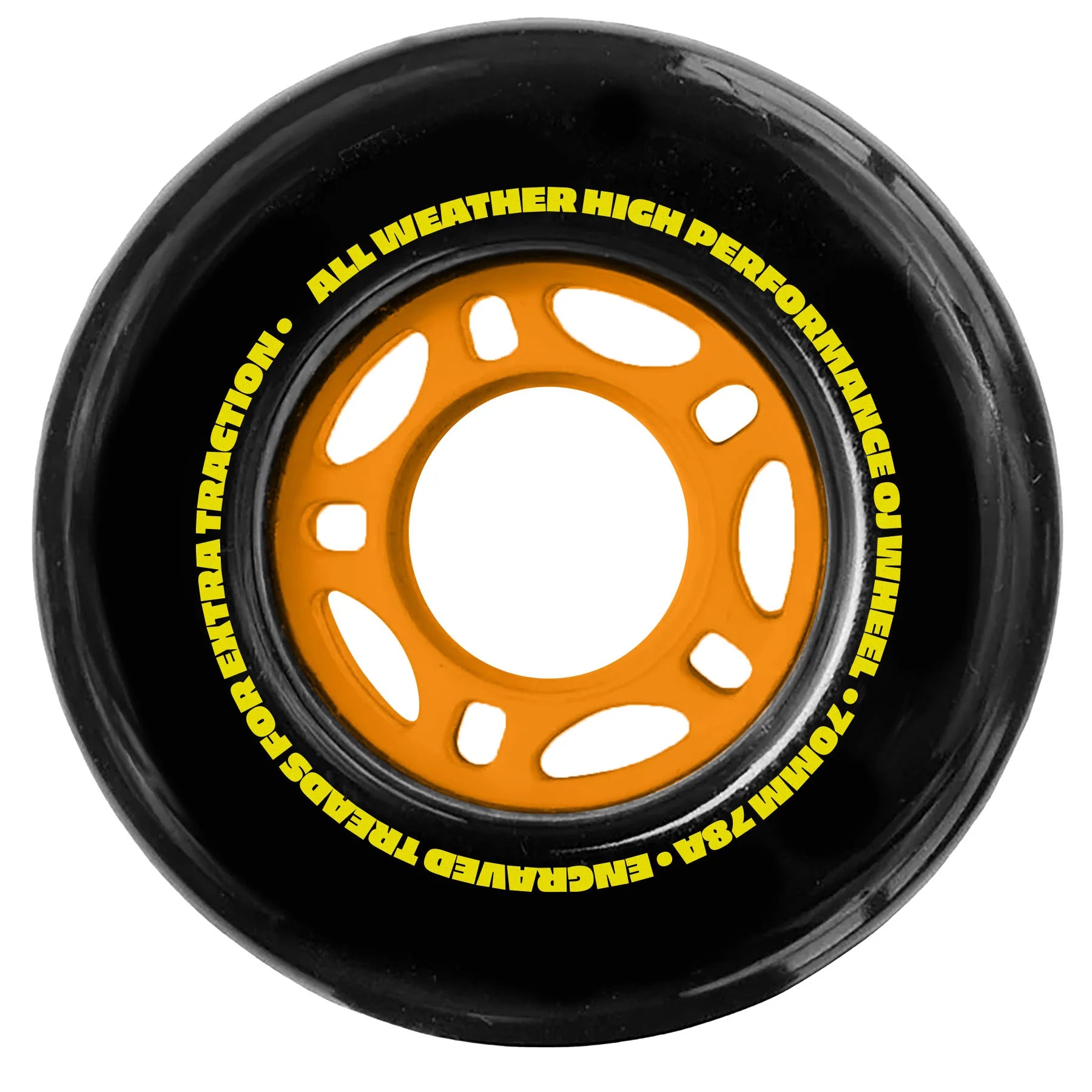 OJ Skateboard Wheels 70mm Dirt Tires Thunder Juice 78a - Black