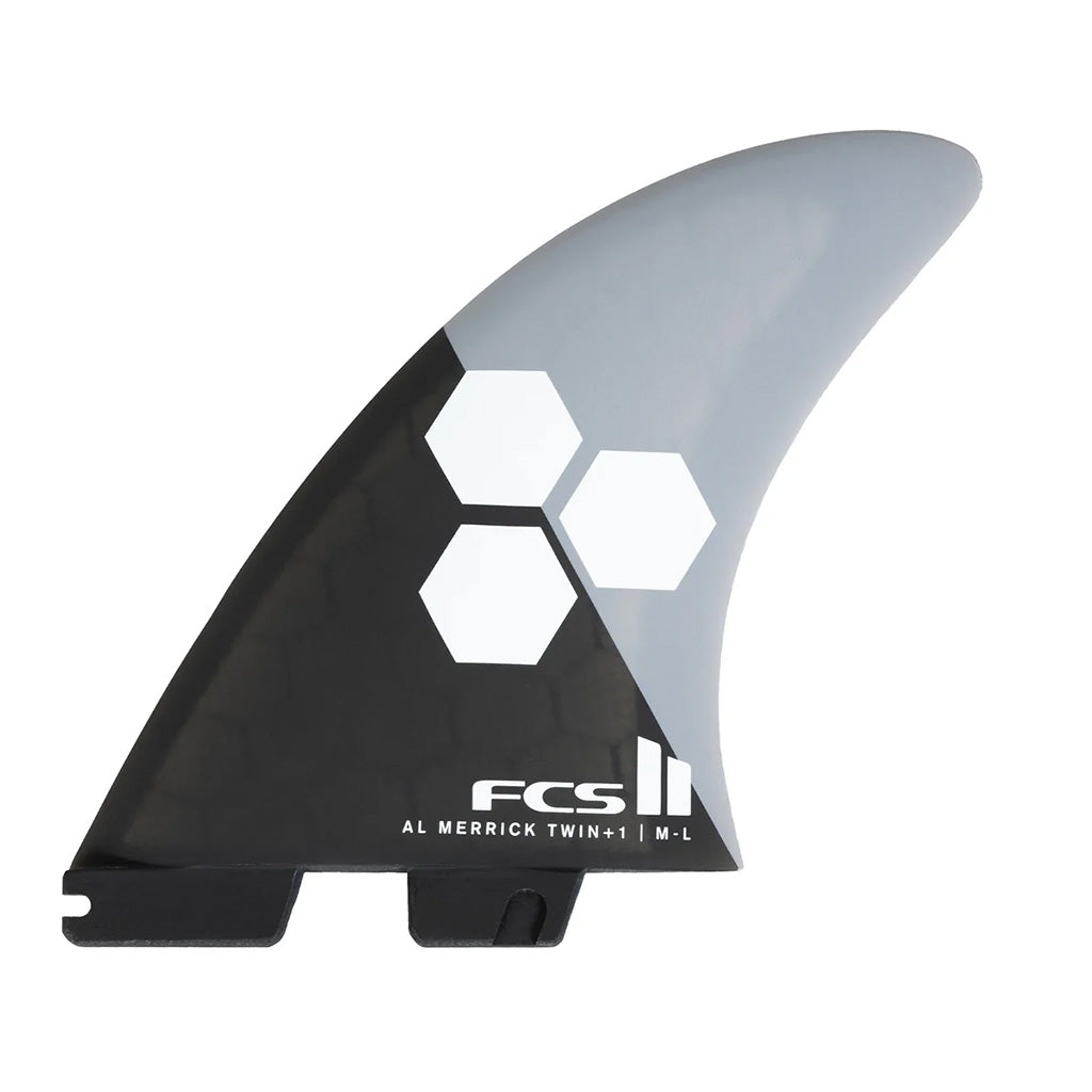 FCS II AM Twin+1 PC Grey/Charcoal M-L  Fins