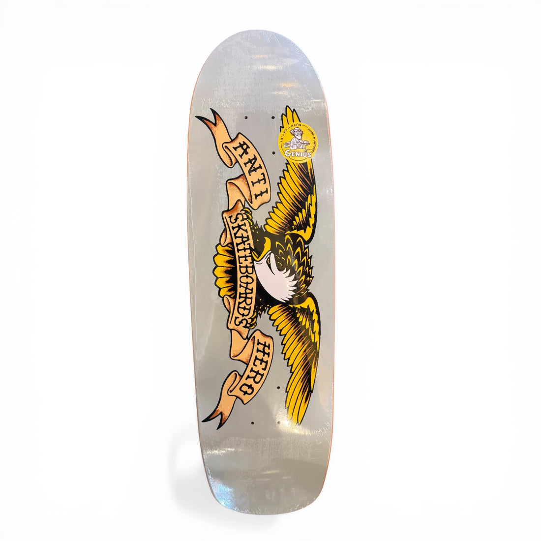 Anti Hero Genius Shaped Eagle 9.18" Deck - Grey