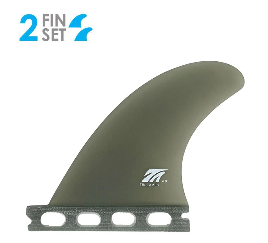 True Ames 4.0" Sidebites Futures Compatible - Smoke/Fiberglass