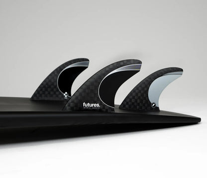Futures Fins - Vector 3/2 Blackstix+ Thruster - Large Silver