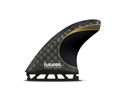Futures Fins - Vector 3/2 Blackstix+ Thruster - Medium Gold