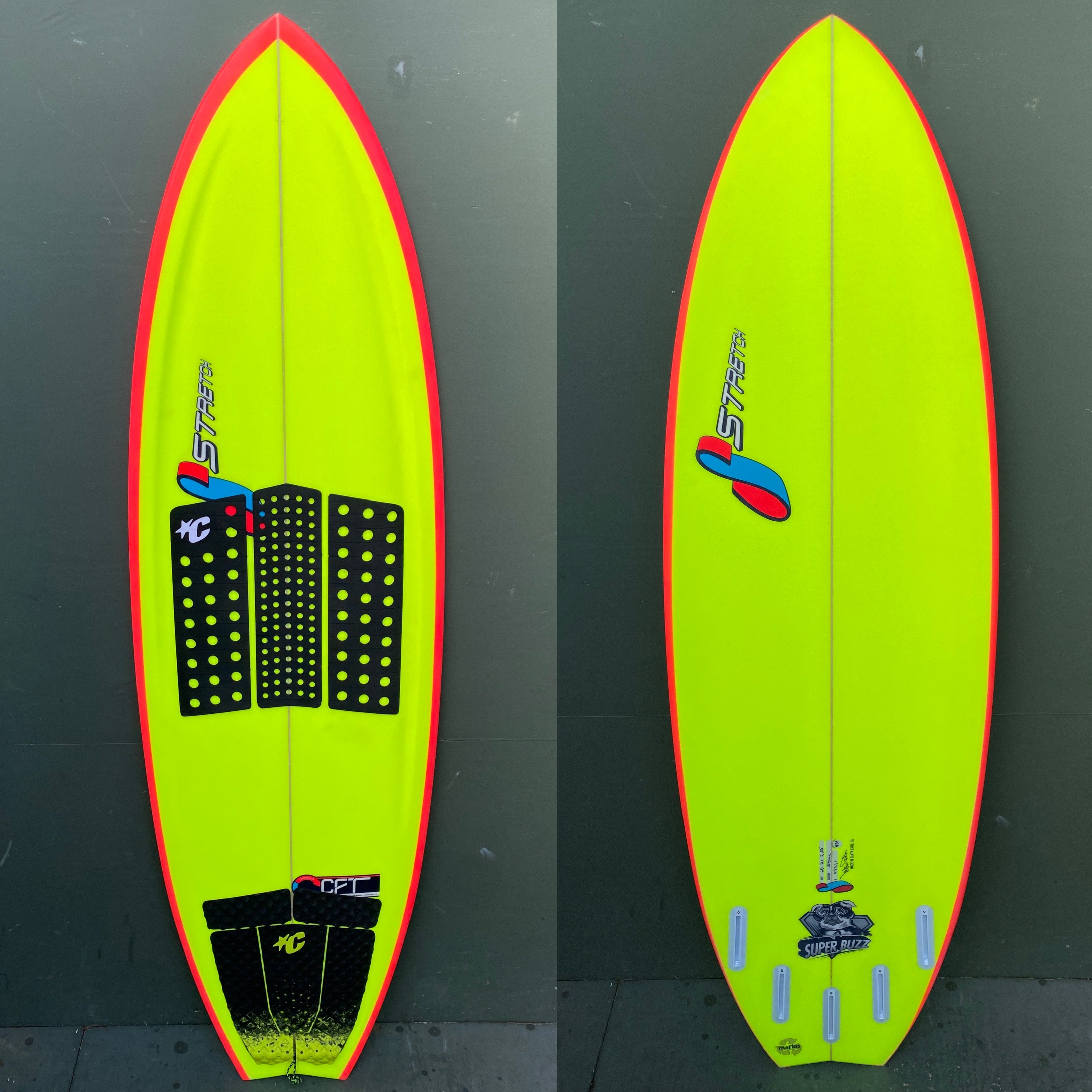 USED Stretch Surfboards - 6'0" Super Buzz Surfboard - Seaside Surf Shop 