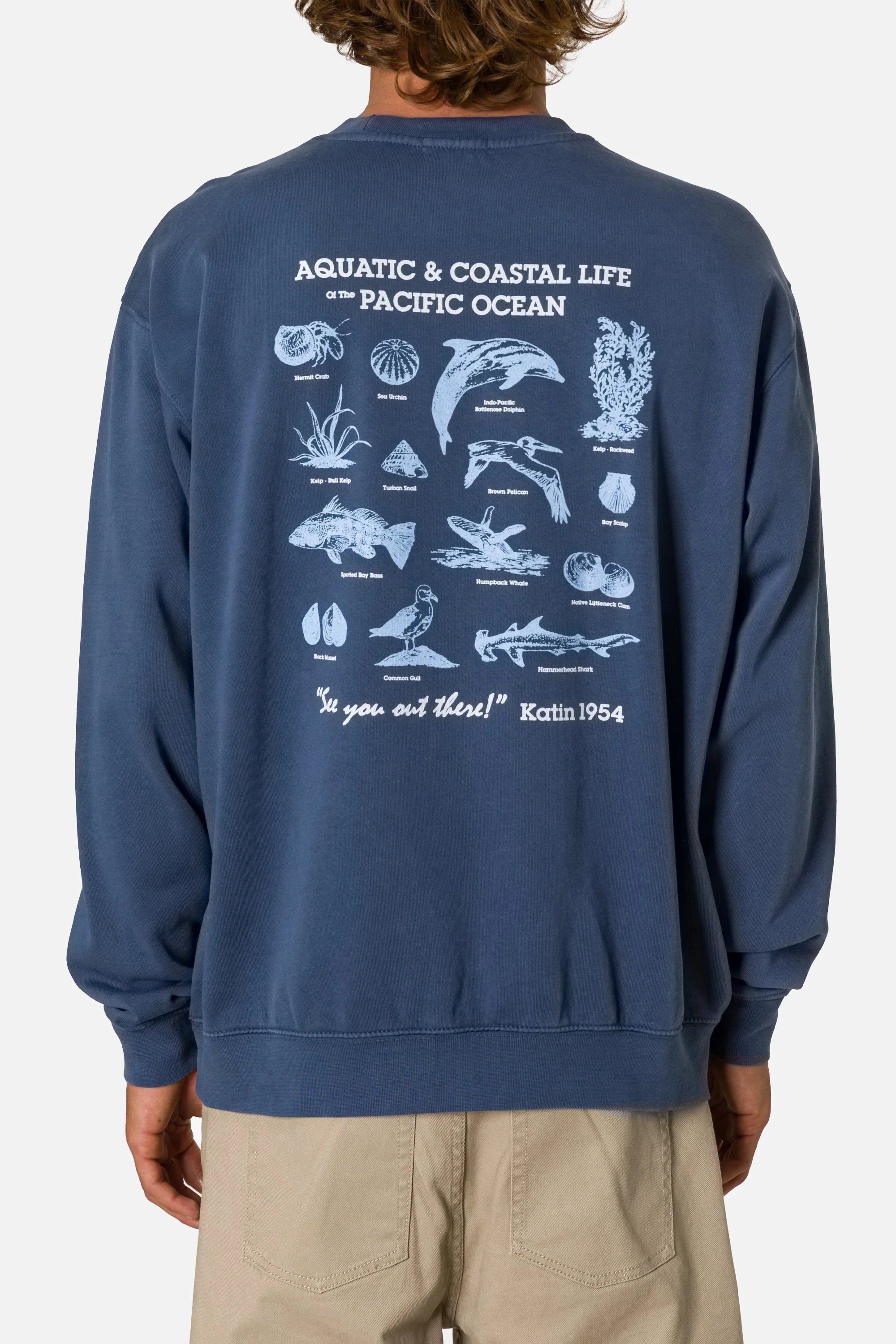 Katin Conservation  Crew  Fleece - Midnight Tide