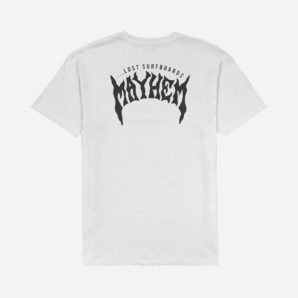 Lost Men's Mayhem Design Tee - White - Seaside Surf Shop 