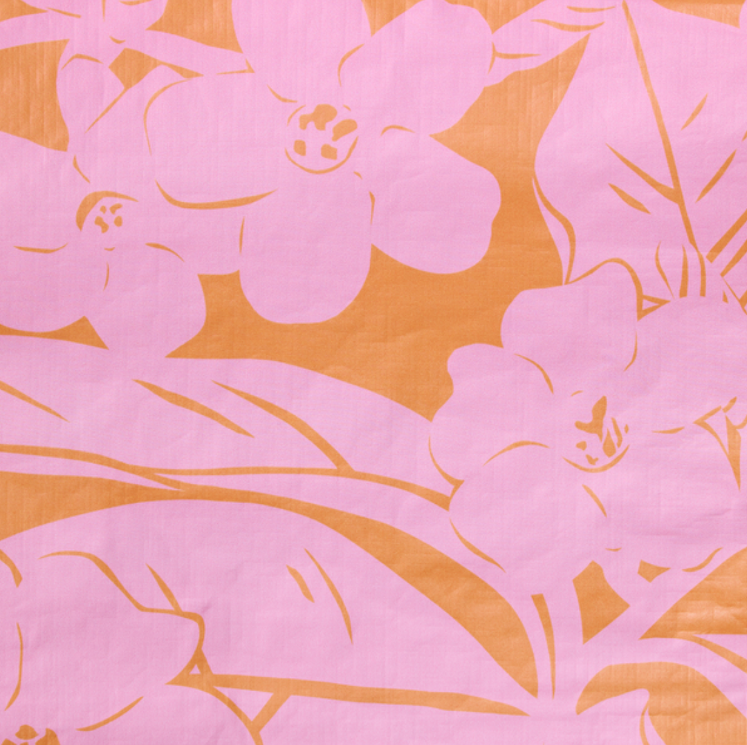 Aloha Collection - Lei Garden Mid Pouch - Pink Orange