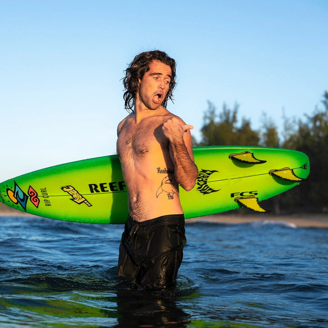 FCS II Mason Ho Signature PC AirCore Yellow Tri Fin Set - Medium