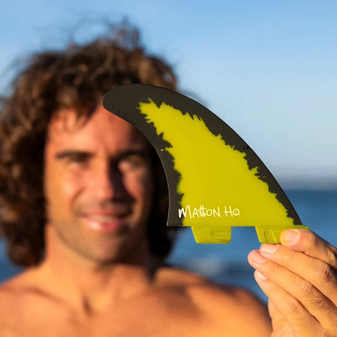 FCS II Mason Ho Signature PC AirCore Yellow Tri Fin Set - Medium