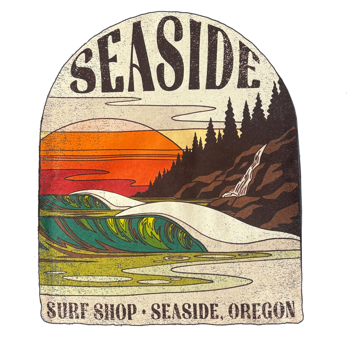 Seaside Surf Garment Dyed North End S/S Tee - Indigo Blue