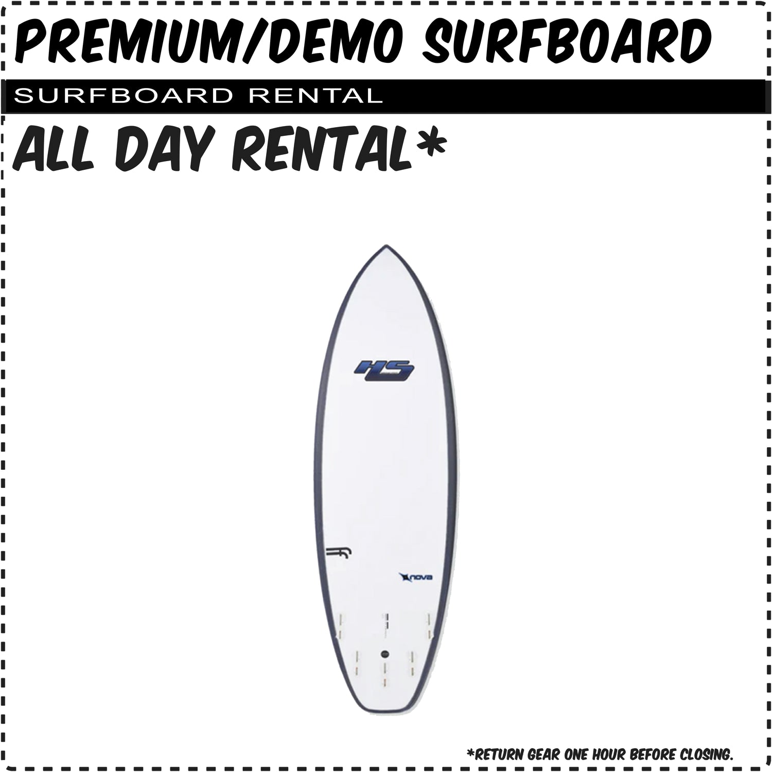Premium/Demo Surfboard Rental