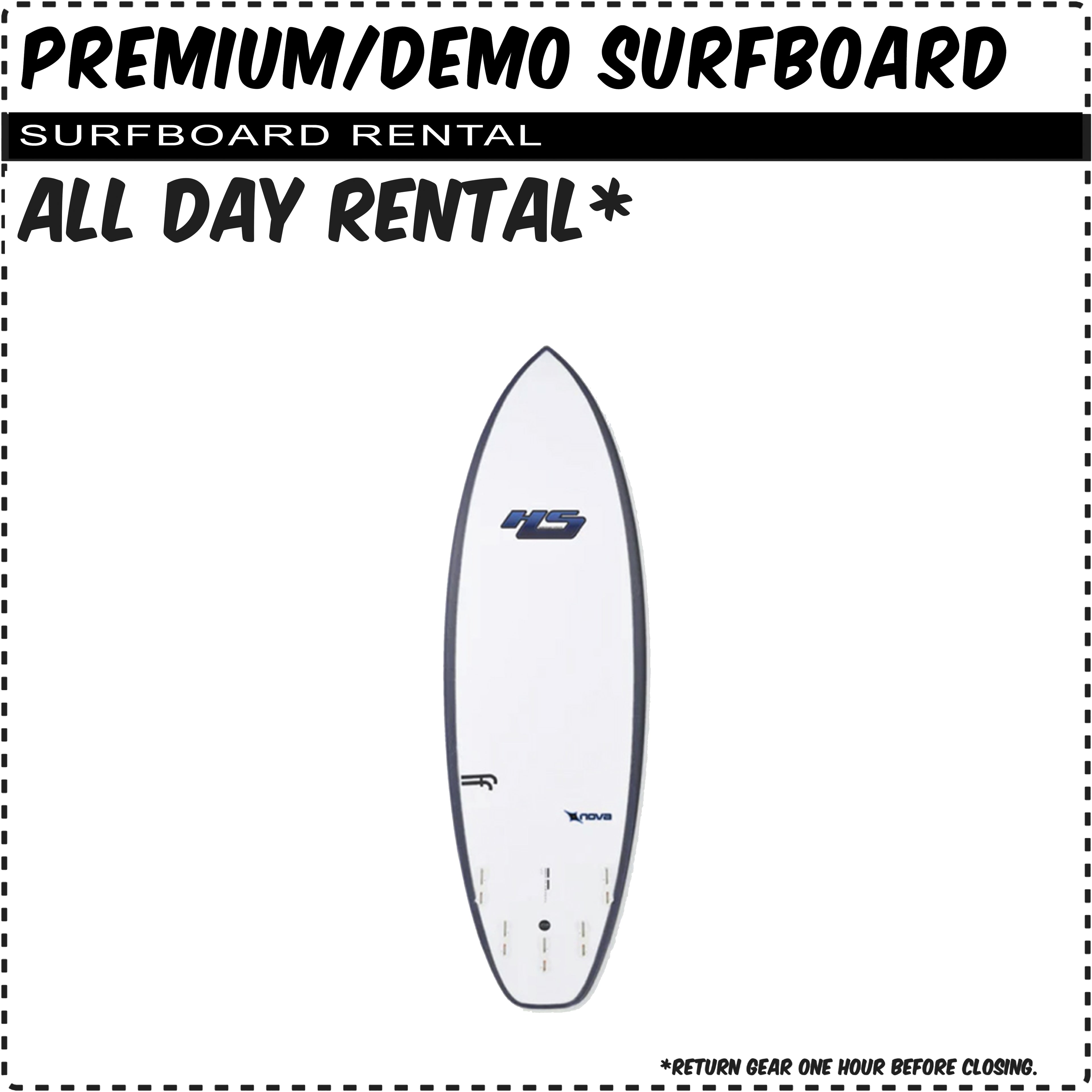 Premium/Demo Surfboard Rental