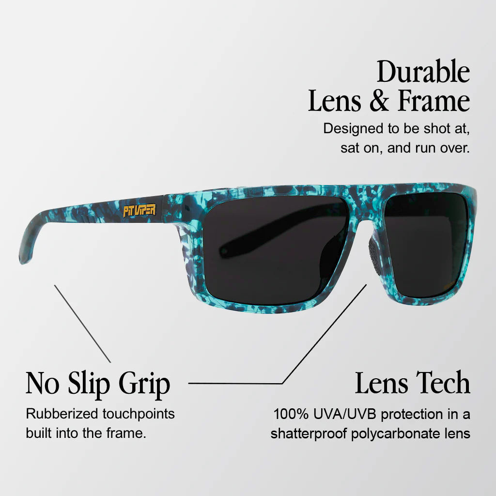 Pit Viper Sunglasses - The Seatort Turboshaft - Smoke