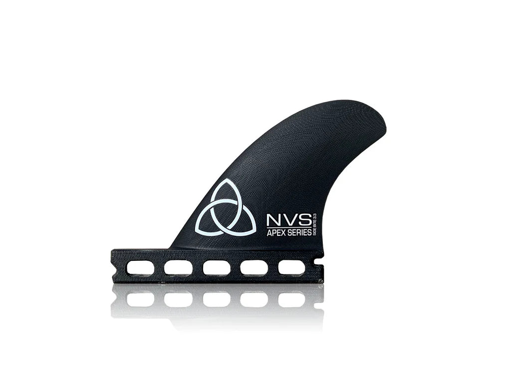 NVS Surfboard Fins - Sidebite/Trailer Fin Set - Apex - 3.3&quot;