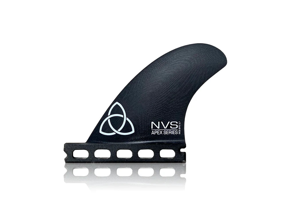 NVS Surfboard Fins - Sidebite/Trailer Fin Set - Apex - 3.7&quot;