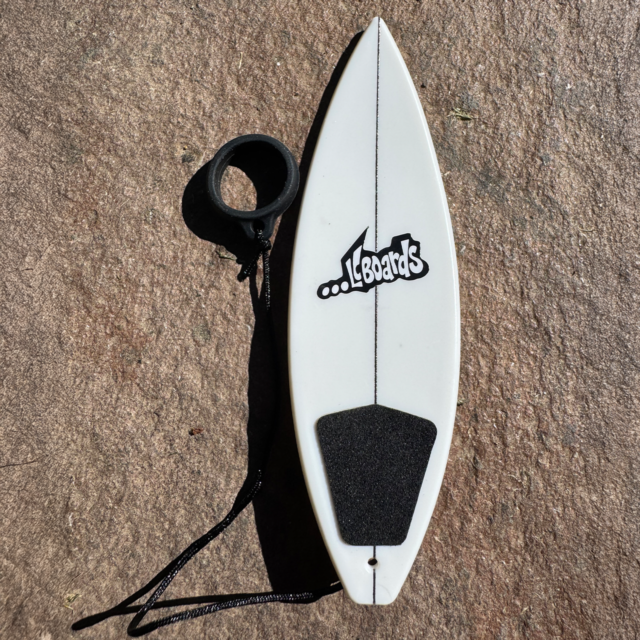 LC Boards Finger Surfboard – White with Leash