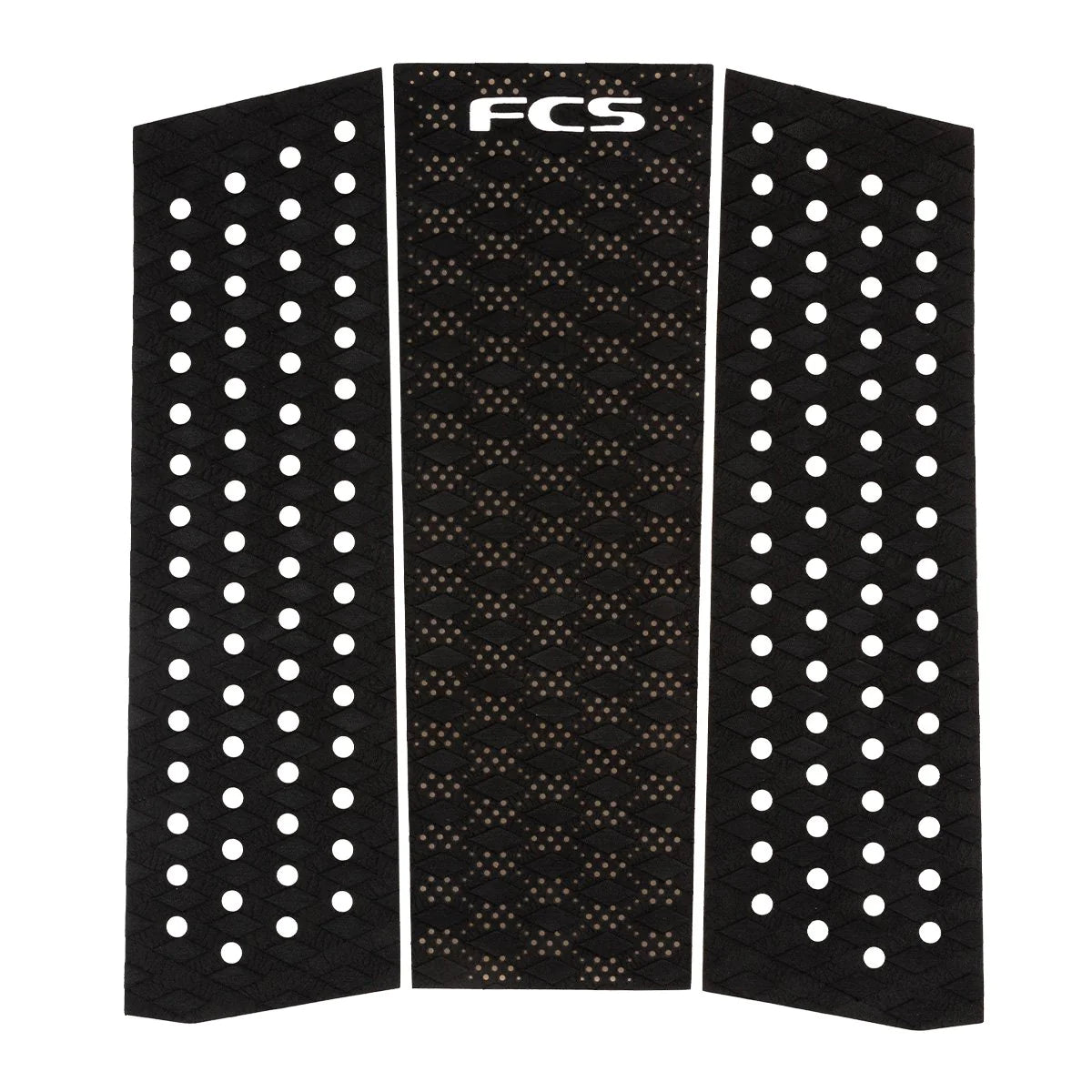 FCS T3 Mid Front Foot Surfboard Traction Pad - Black