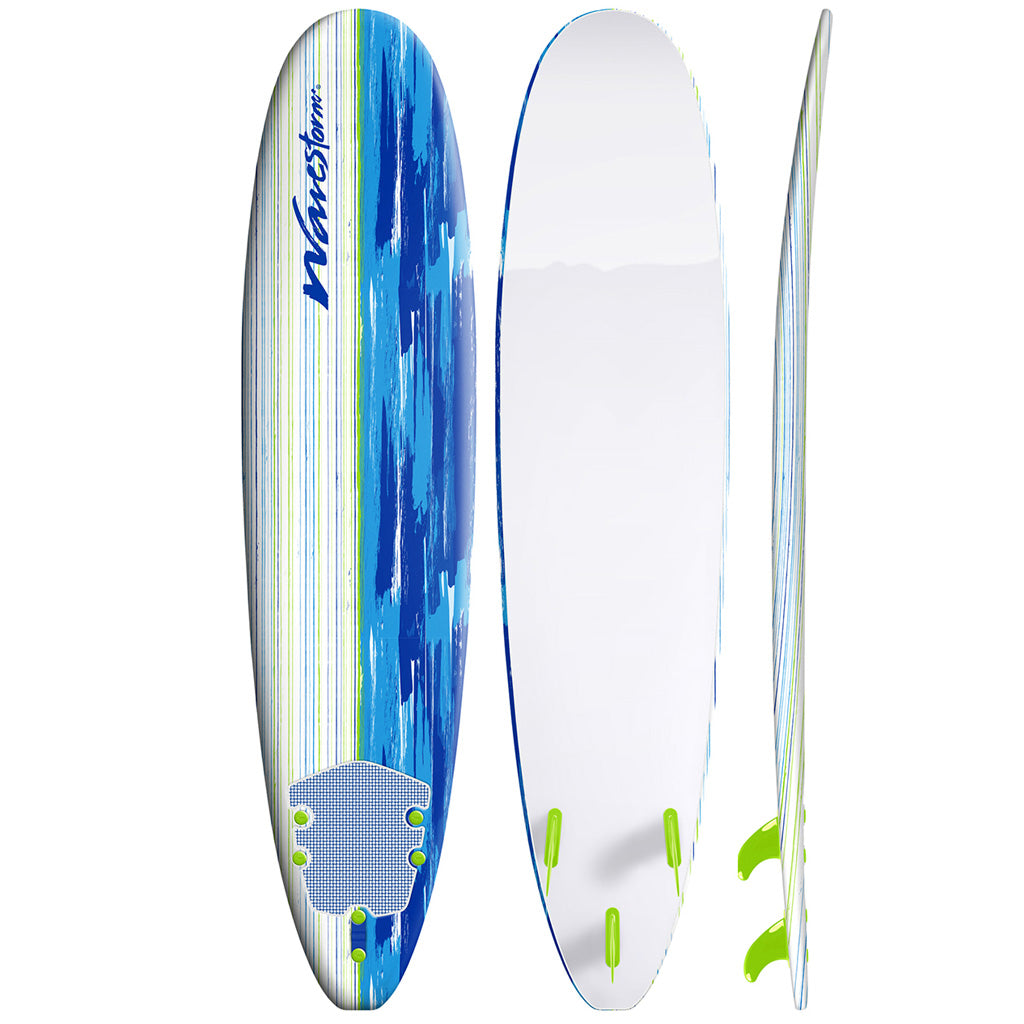 Wavestorm Surfboards Blue Brushed Surfboard -  8 ft - Seaside Surf Shop 