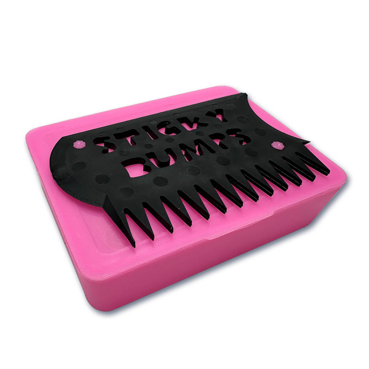 Sticky Bump Wax Storage Box + Comb &amp; Scraper