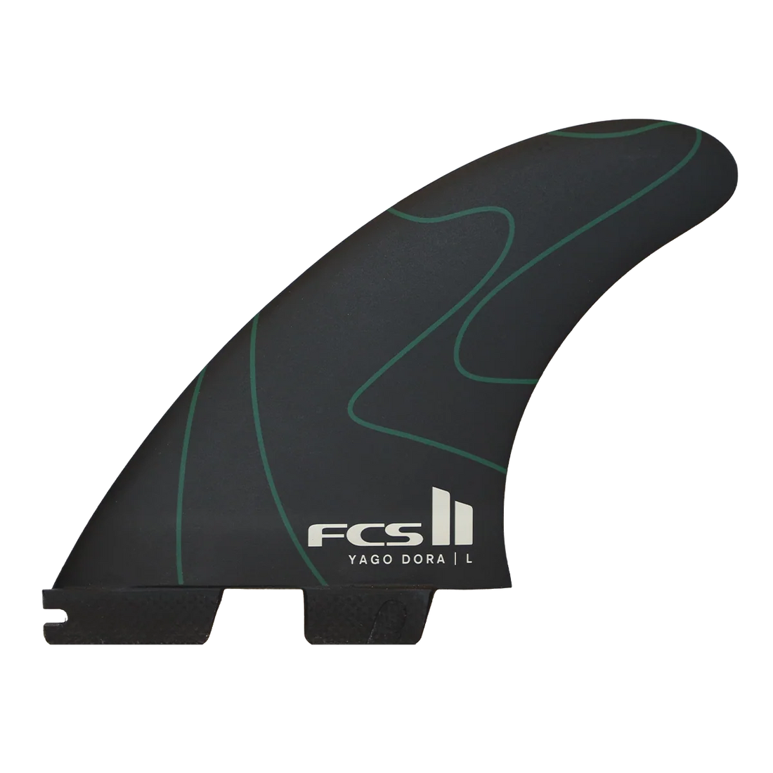 FCS II Yago Dora PC Tri Fin Set Flux - Large
