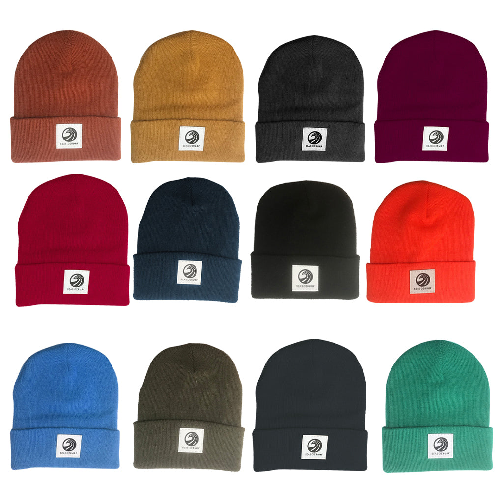 Seaside Surf Shop Wave Patch Logo  Beanie - Staple/Assorted Colors