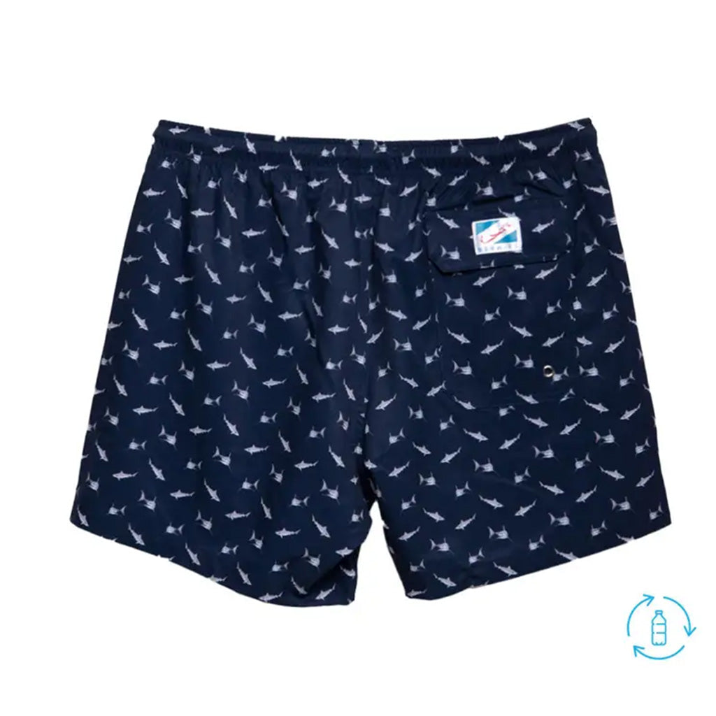 Bermies 6 Inch Short w/ Liner: Sharks