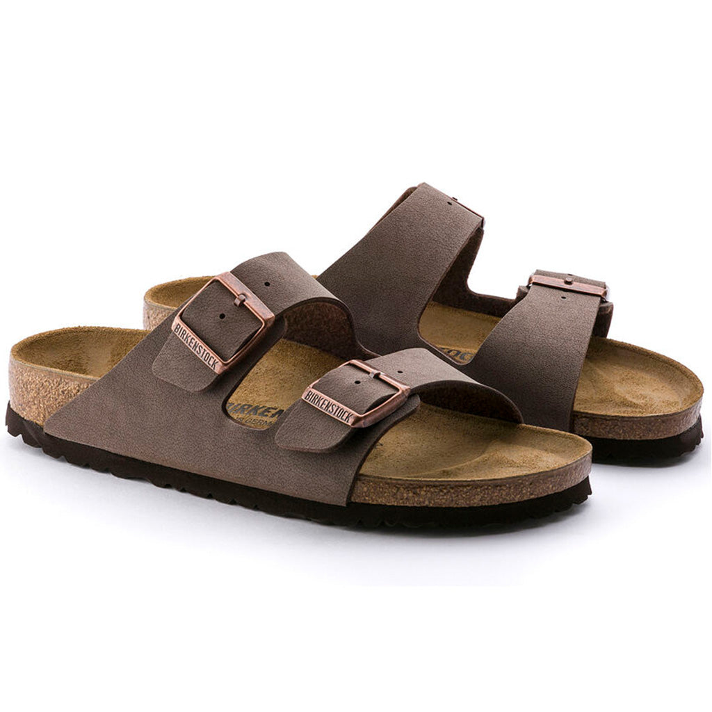 Birkenstock Womens Arizona Birkibuc Sandals - Mocha