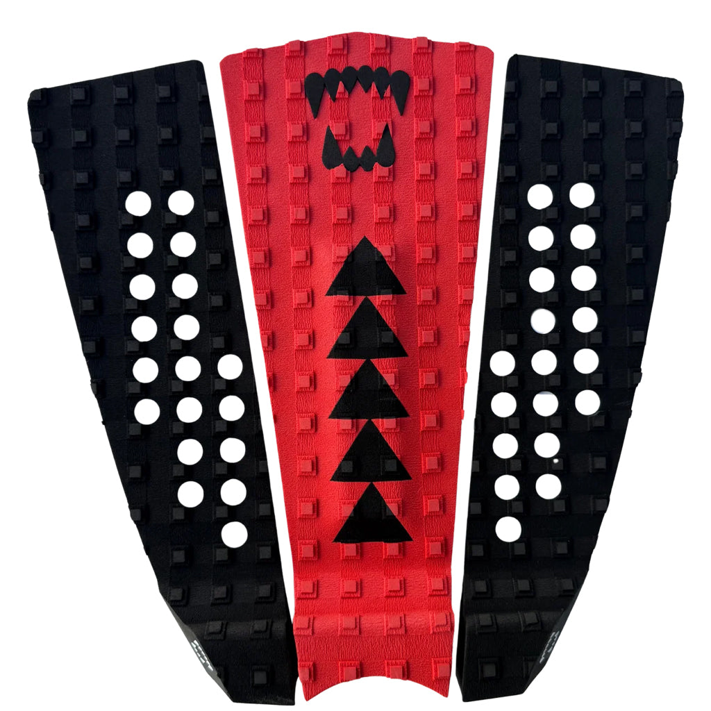 Blak Bear Surf Club The Roots Traction Pad - Black/Red
