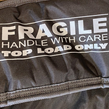 Blocksurf Triple Coffin w/Wheels Shortboard Bags - Black/Silver