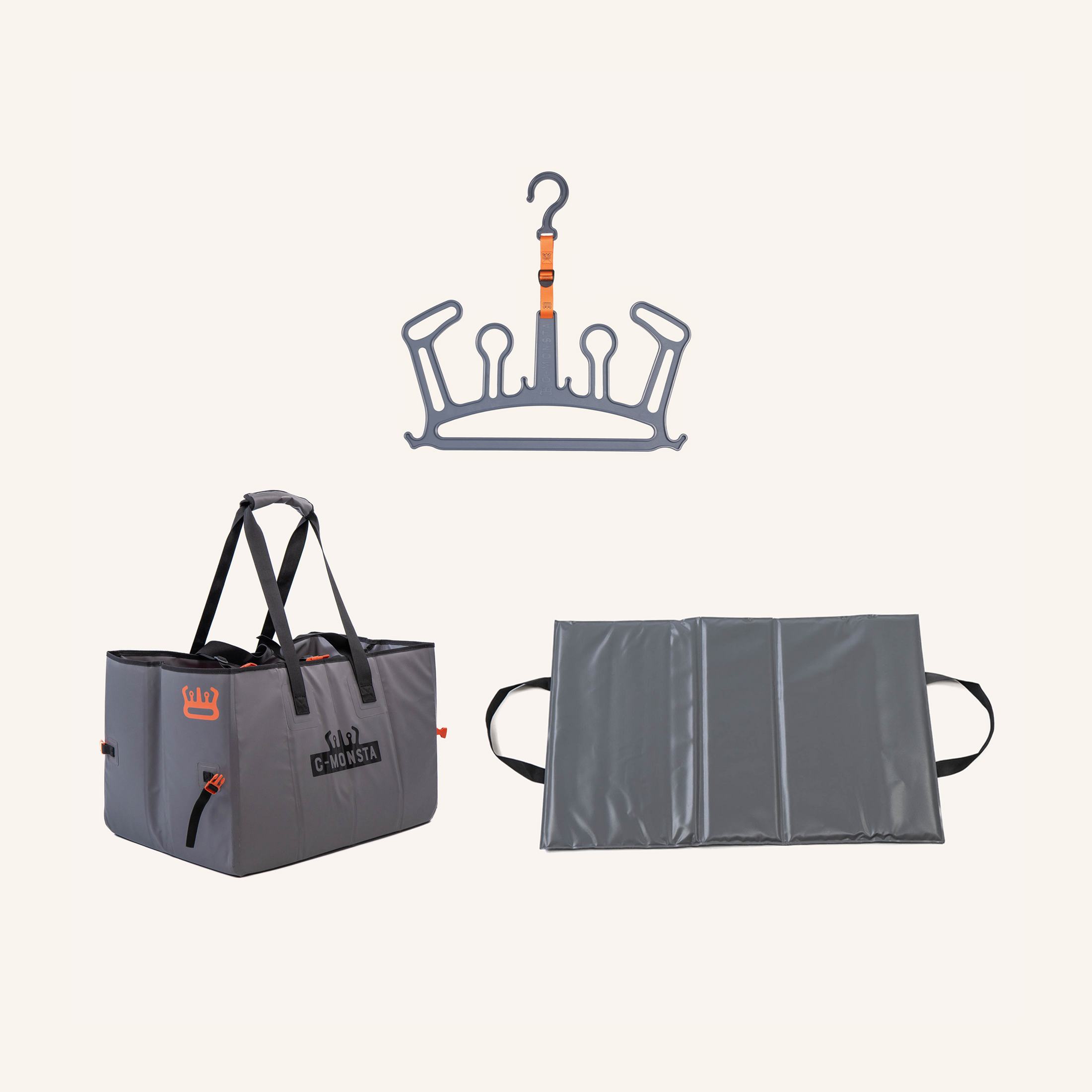 C-Monsta Wetsuit Hanger, Changing Mat &amp; Split Bag Bundle