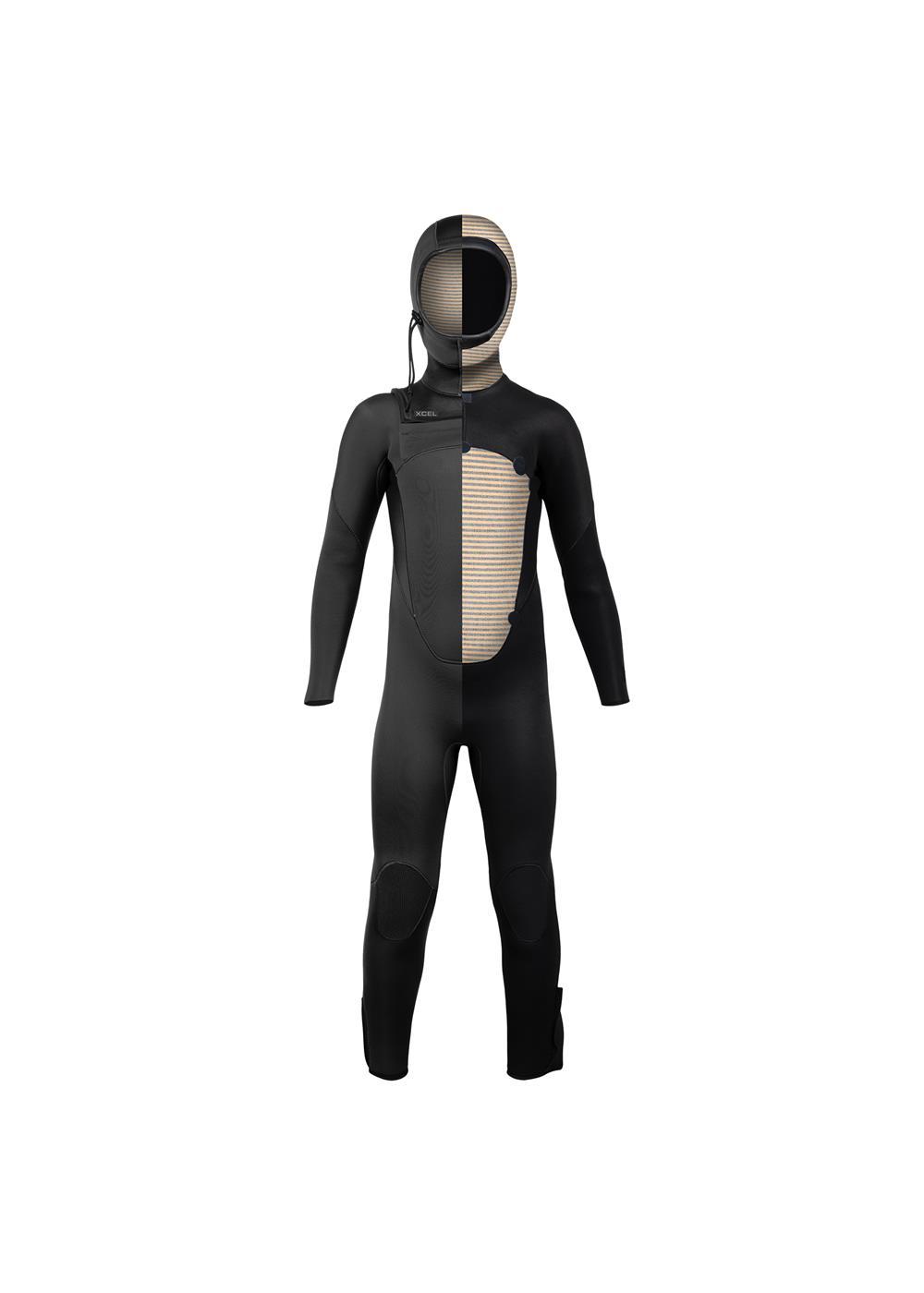 Kids Axis 5/4mm Hooded Fullsuit sizes 12, 14, 16